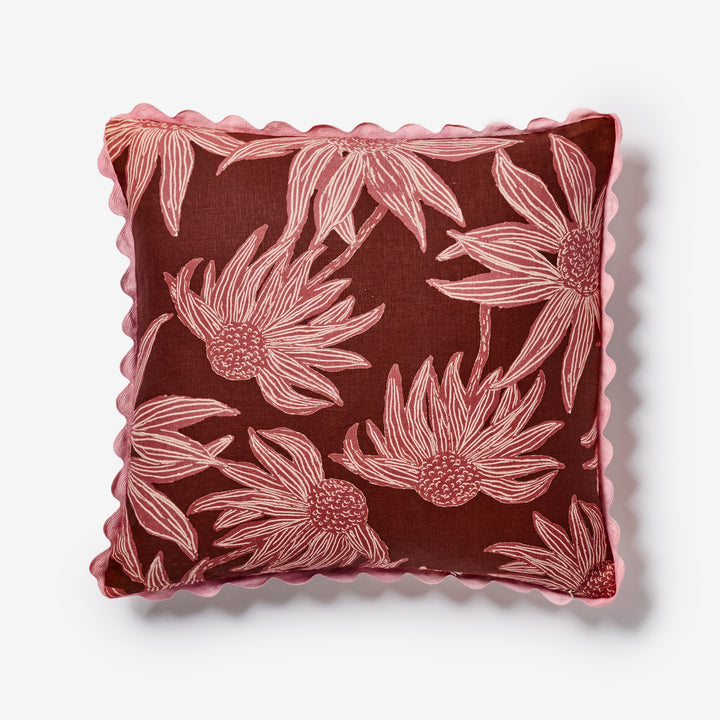 Fiore Burgundy Cushion | Indoor Cushions