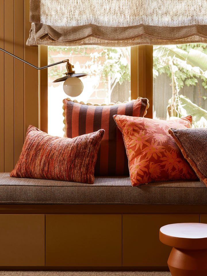 Bold Stripe Hazelnut Cushion