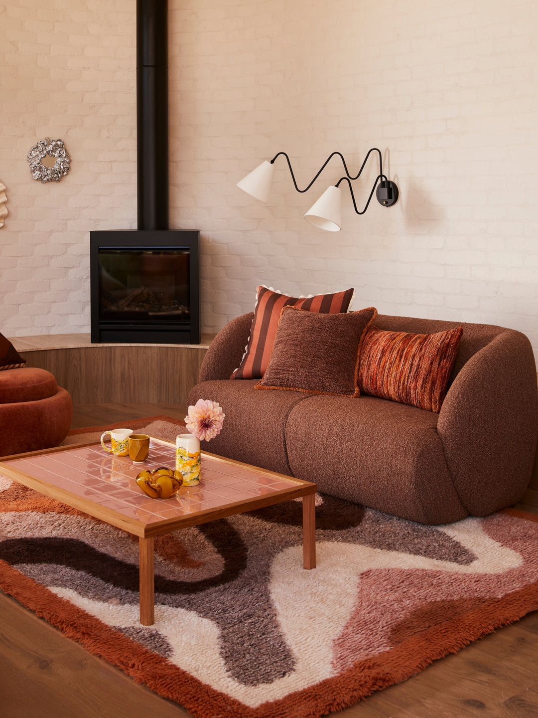 Bold Stripe Hazelnut Cushion