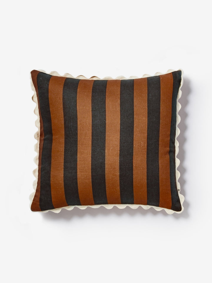 Bold Stripe Hazelnut Cushion