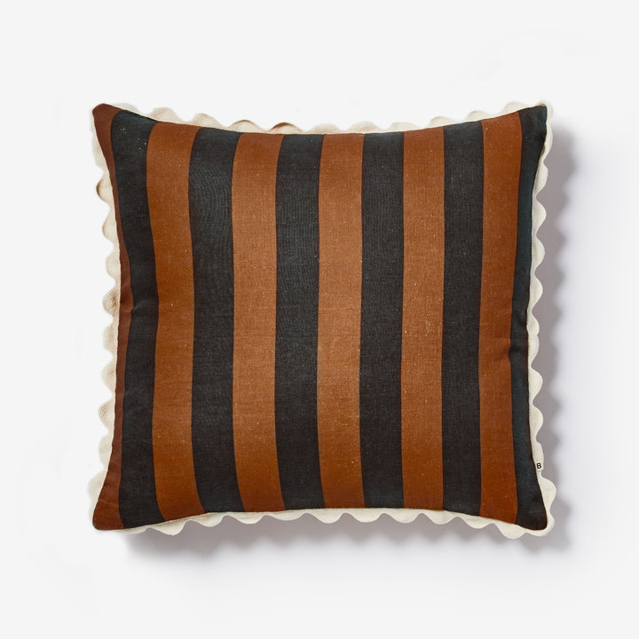 Bold Stripe Hazelnut Cushion