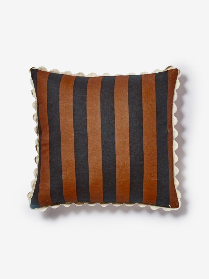 Bold Stripe Hazelnut Cushion