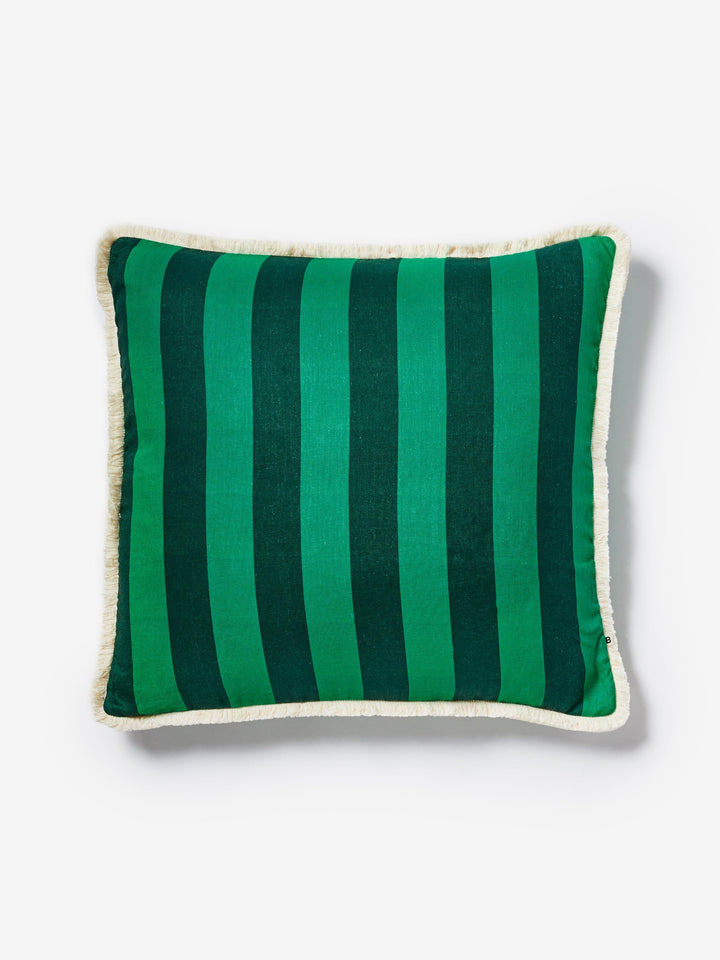 Bold Stripe Emerald Cushion