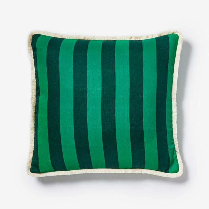 Bold Stripe Emerald Cushion