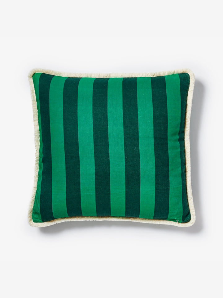 Bold Stripe Emerald Cushion