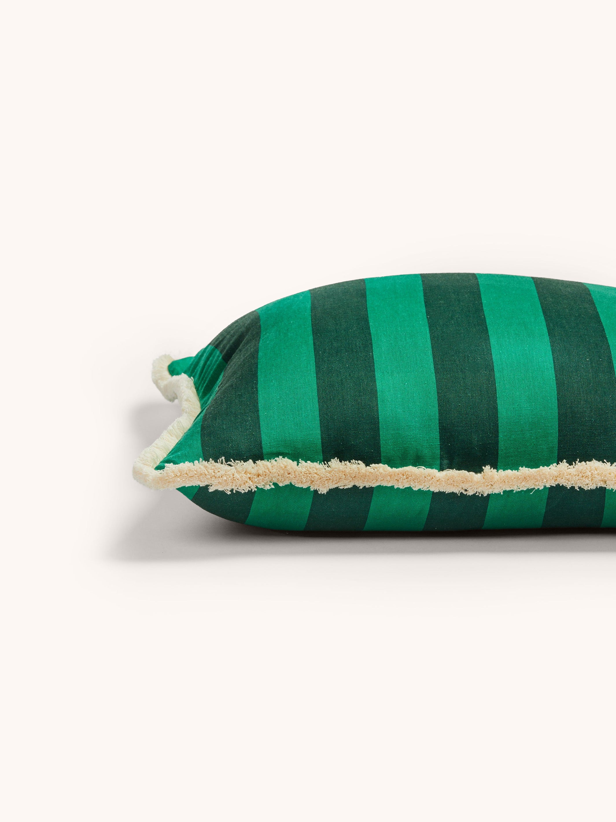 Bold Stripe Emerald Cushion - Almost Perfect
