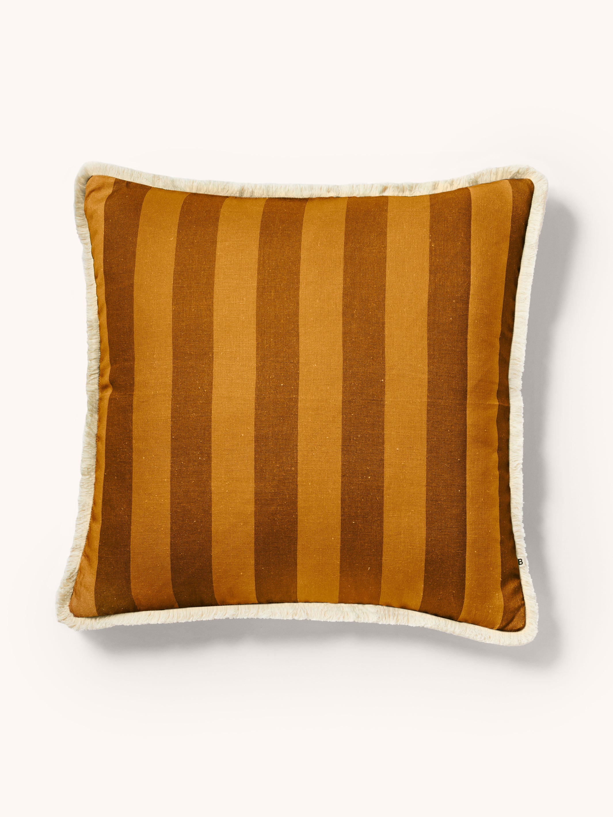 Bold Stripe Mustard Cushion