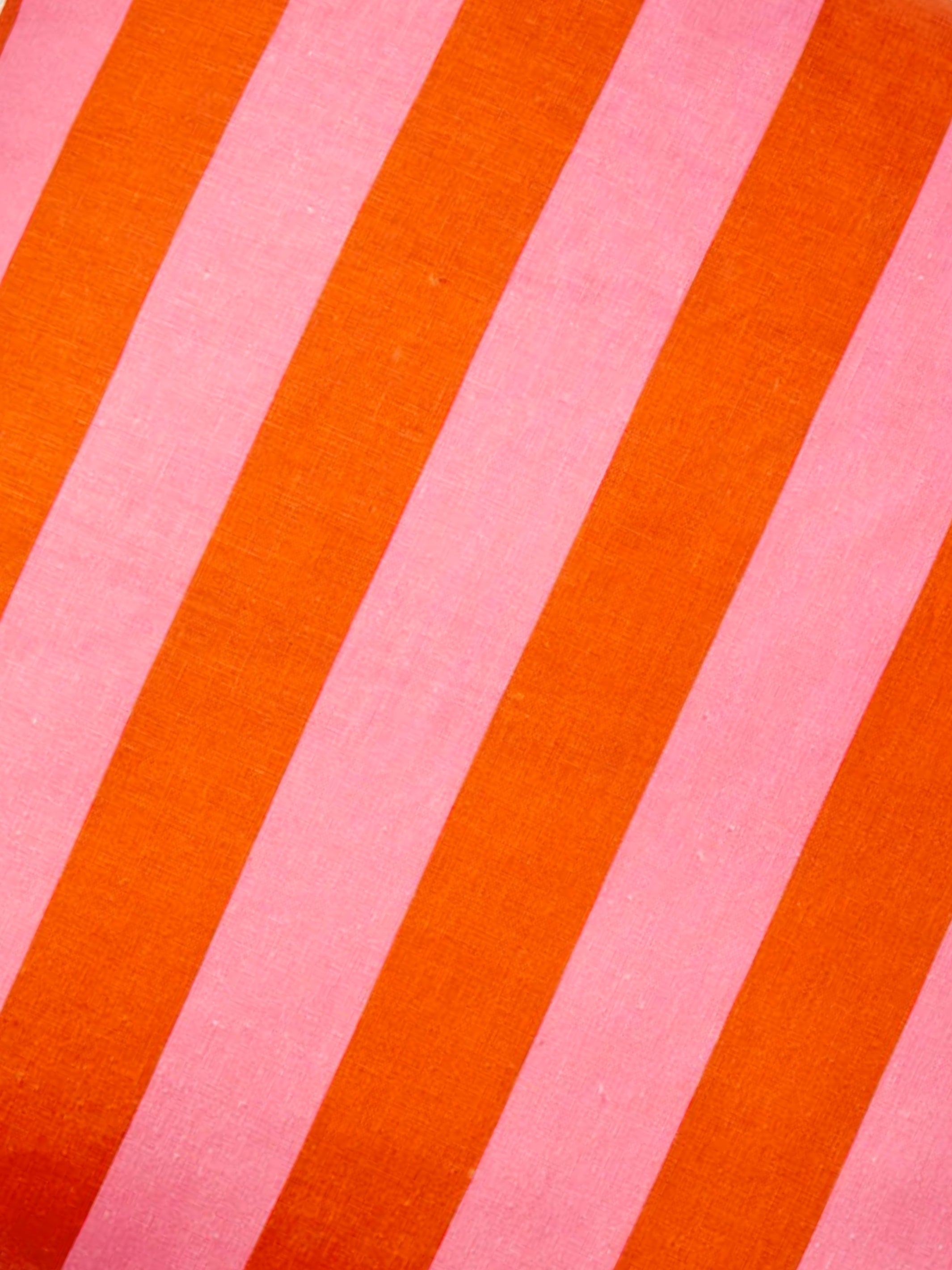 Bold Stripe Sorbet Linen Cushion