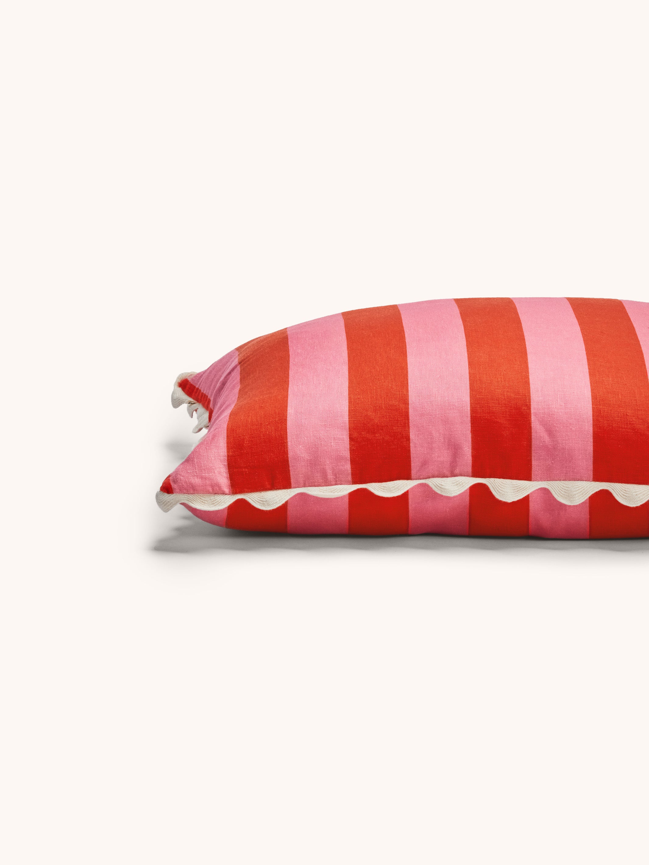 Bold Stripe Sorbet Linen Cushion