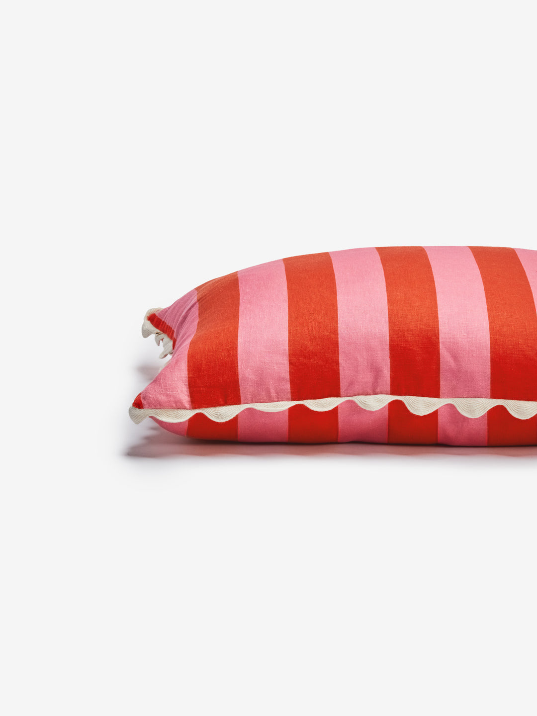 Bold Stripe Sorbet Linen Cushion