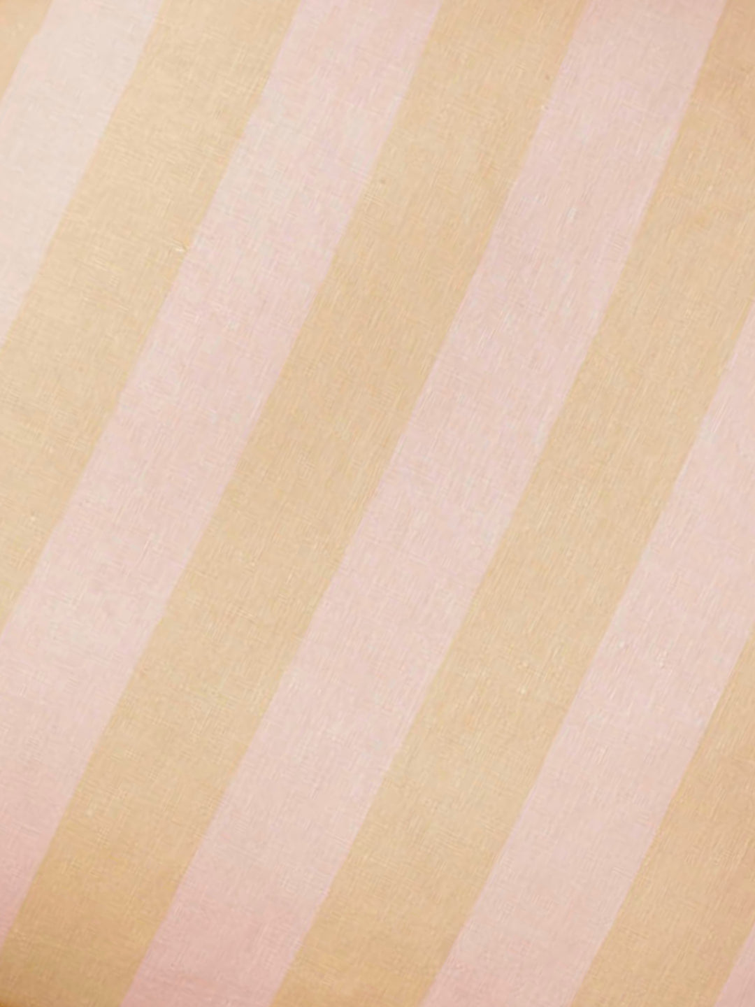 Bold Stripe Buff Linen Cushion