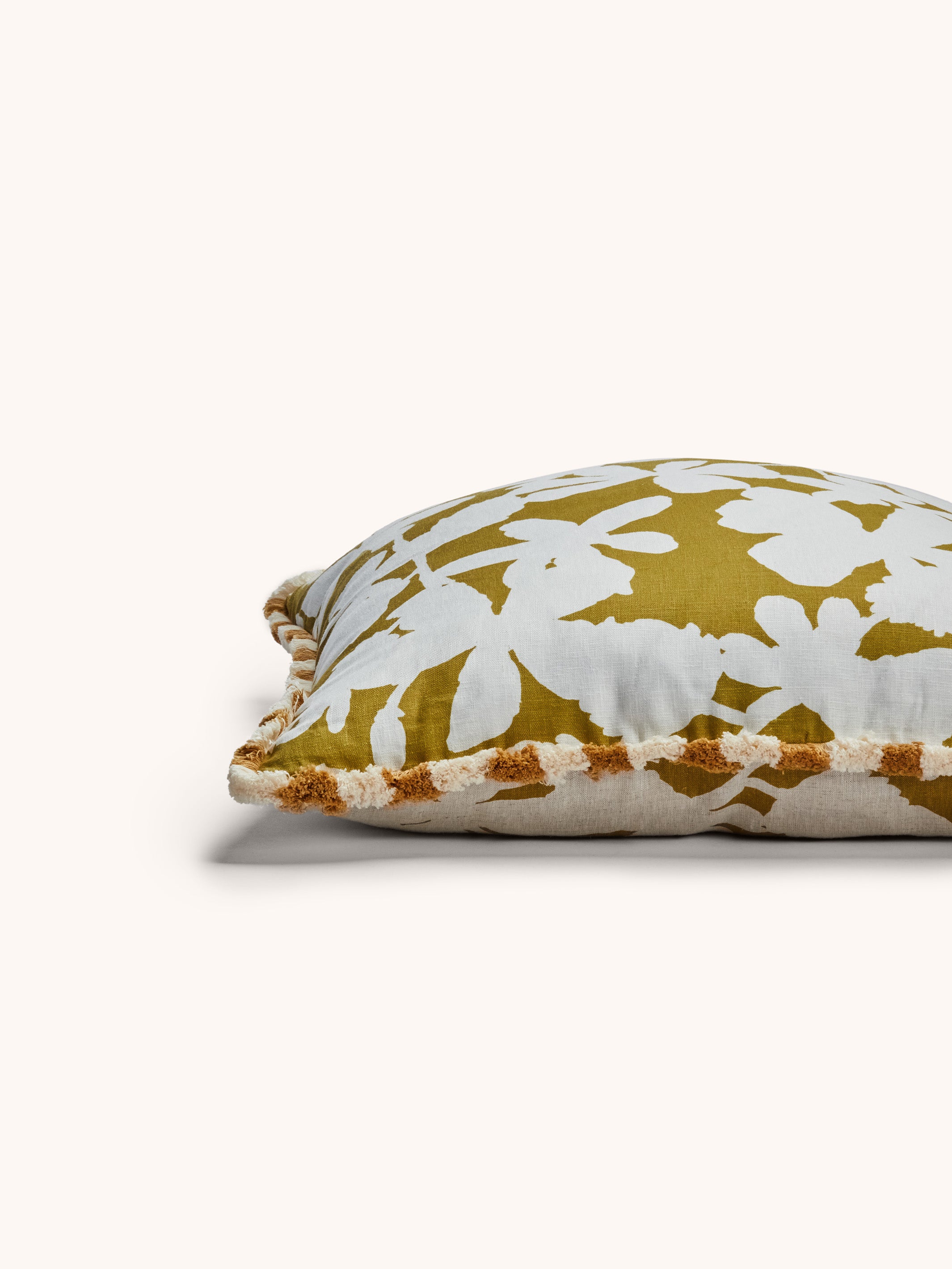 Letta Mustard Linen Cushion
