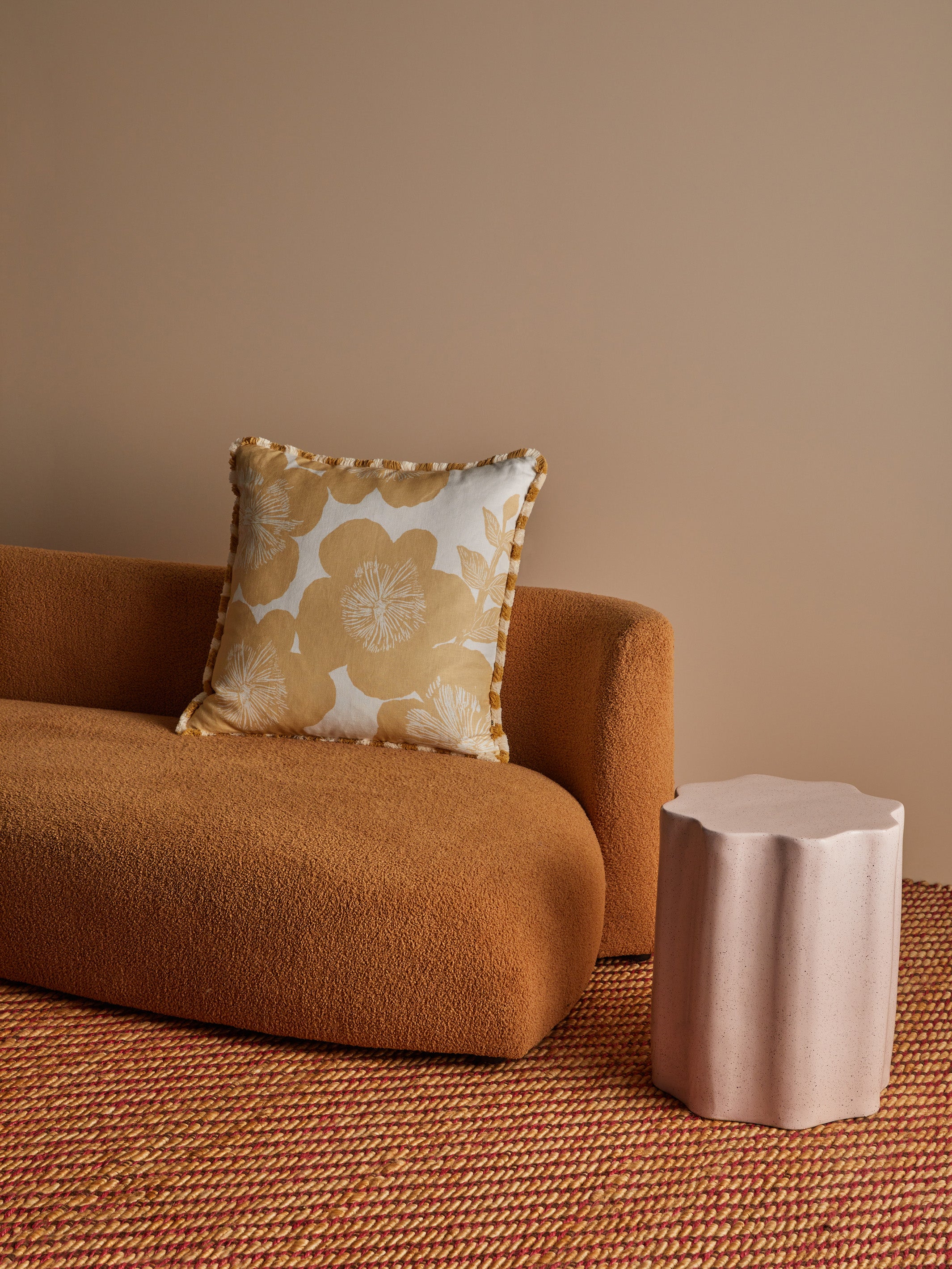 Jardin Wheat Linen Cushion - Almost Perfect