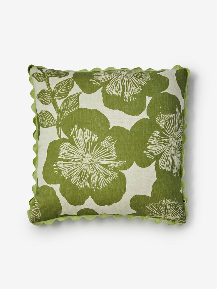 Jardin Khaki Linen Cushion