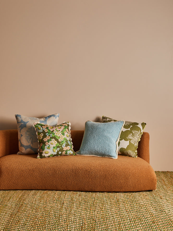 Jardin Khaki Linen Cushion