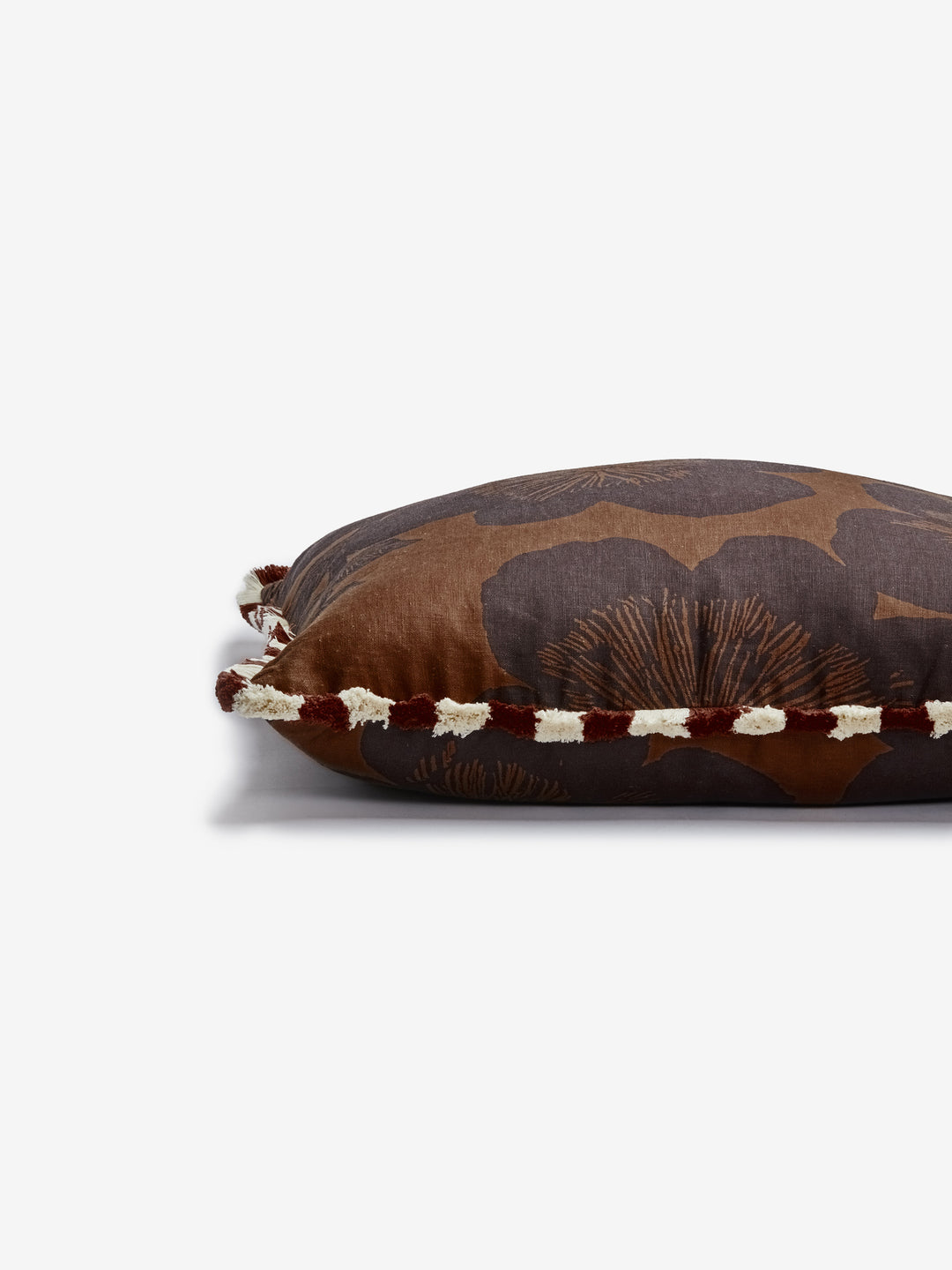 Jardin Brown Linen Cushion