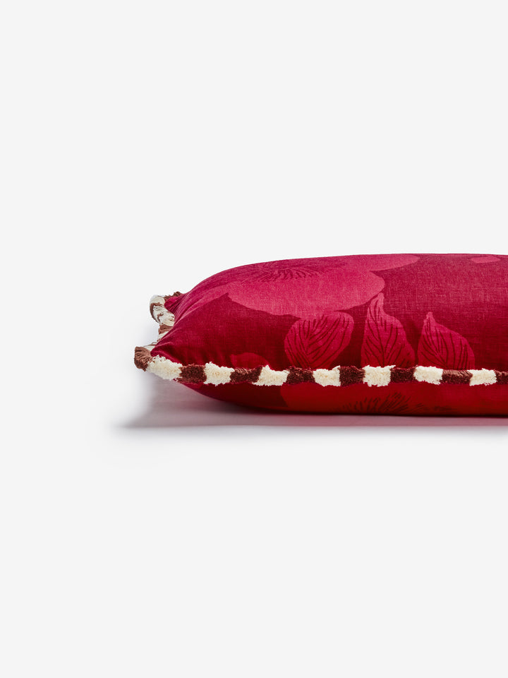 Jardin Cerise Linen Cushion | Indoor Cushions Online | Bonnie & Neil