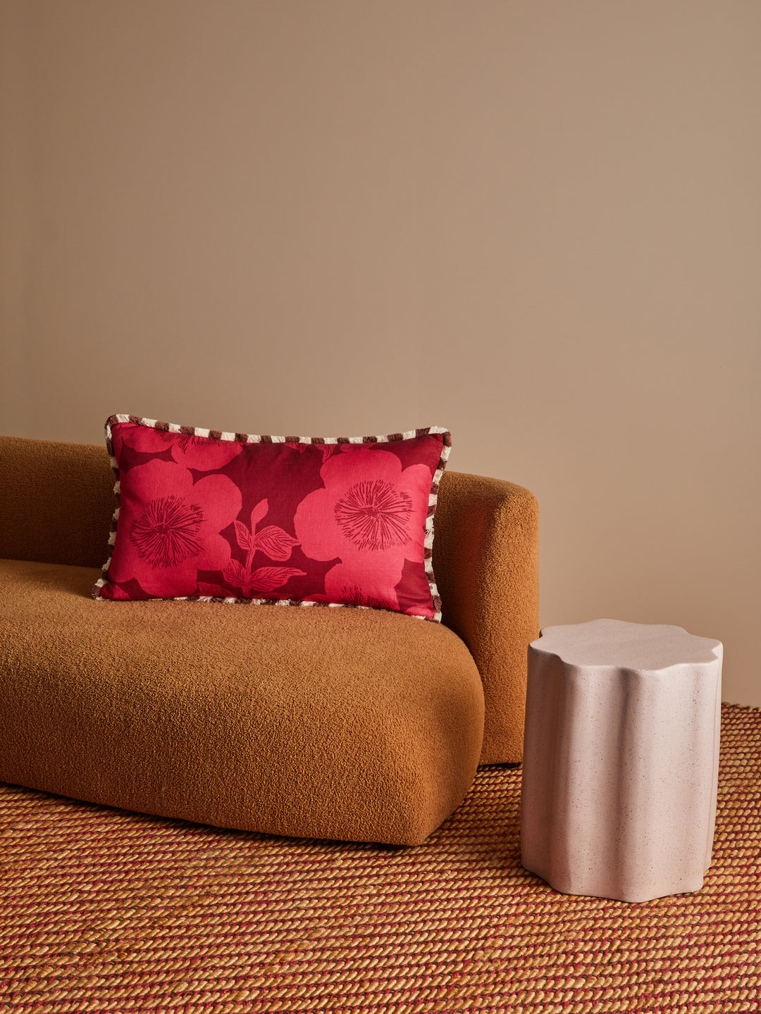 Jardin Cerise Linen Cushion | Indoor Cushions Online | Bonnie & Neil