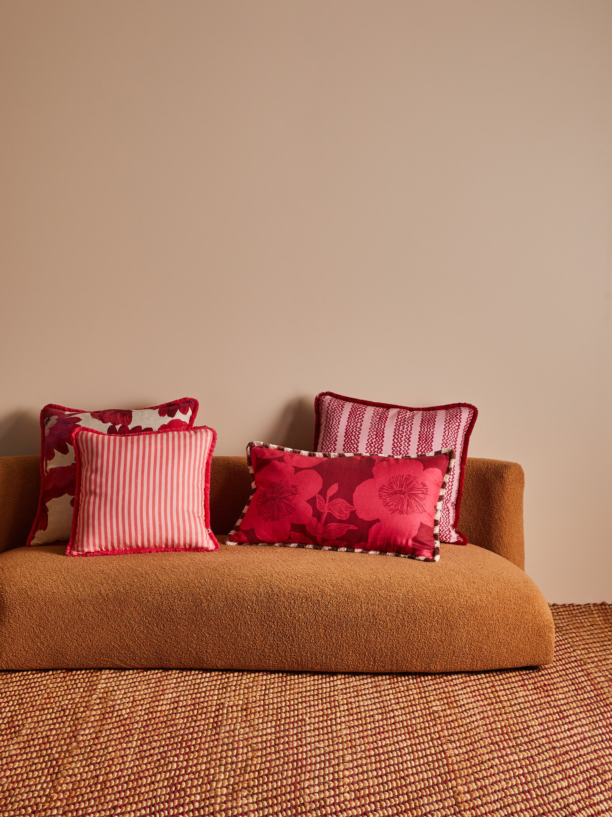 Jardin Cerise Linen Cushion | Indoor Cushions Online | Bonnie & Neil