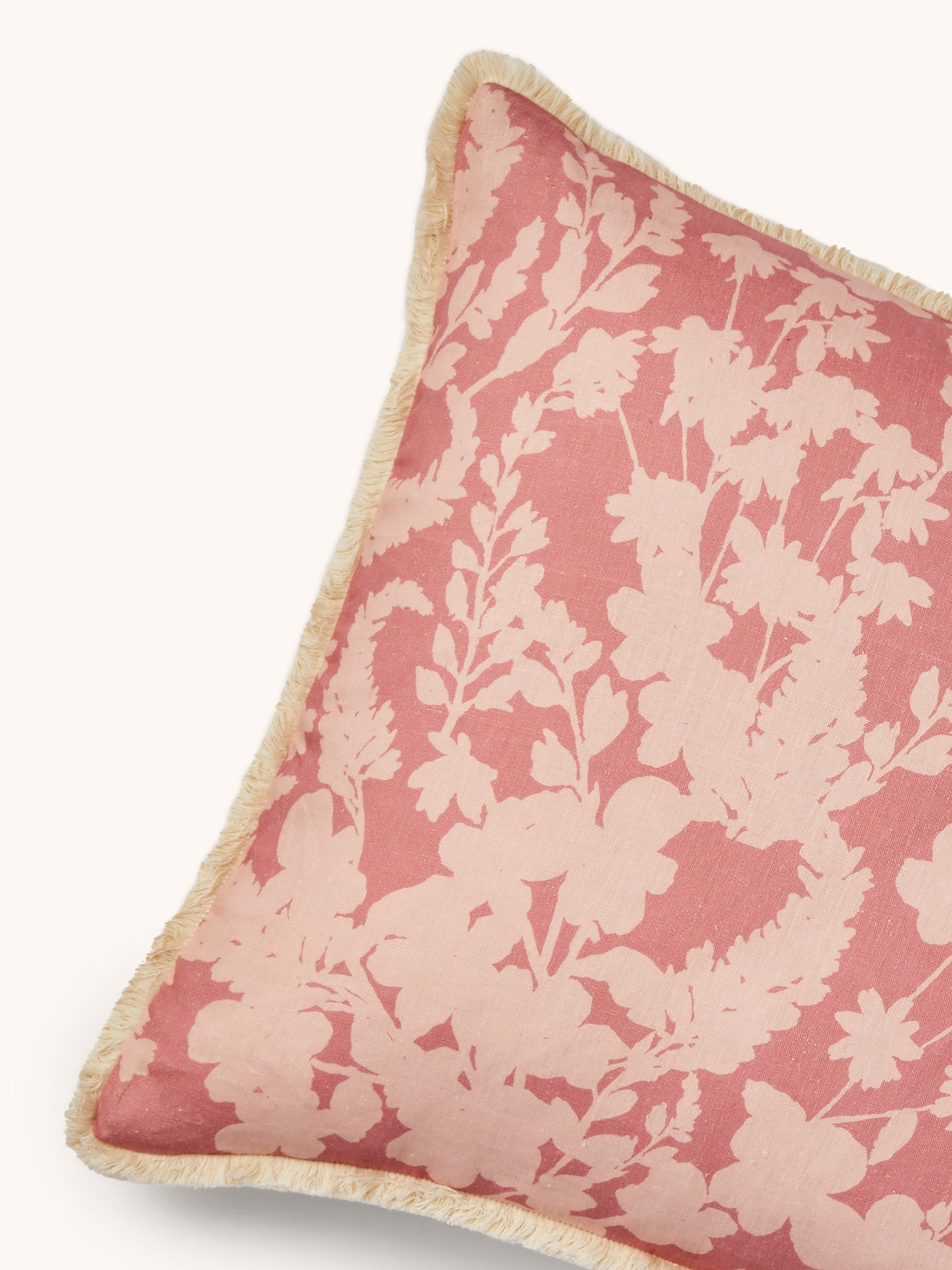 Petal Pink Linen Cushion