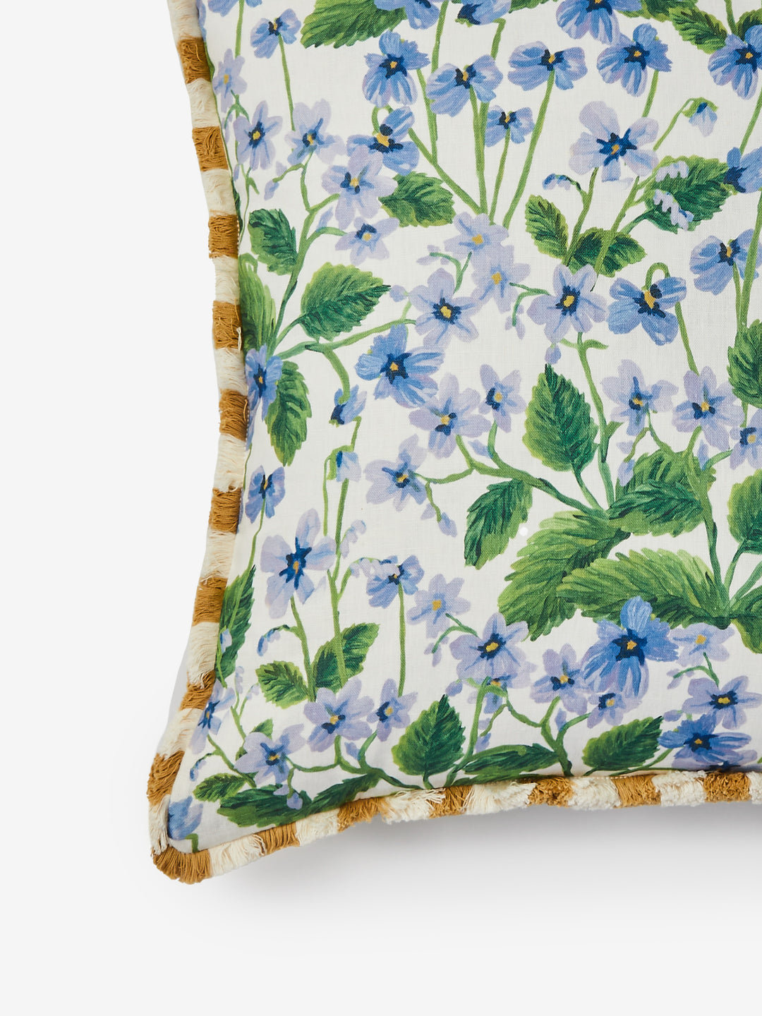 Lilas Blue Linen Cushion