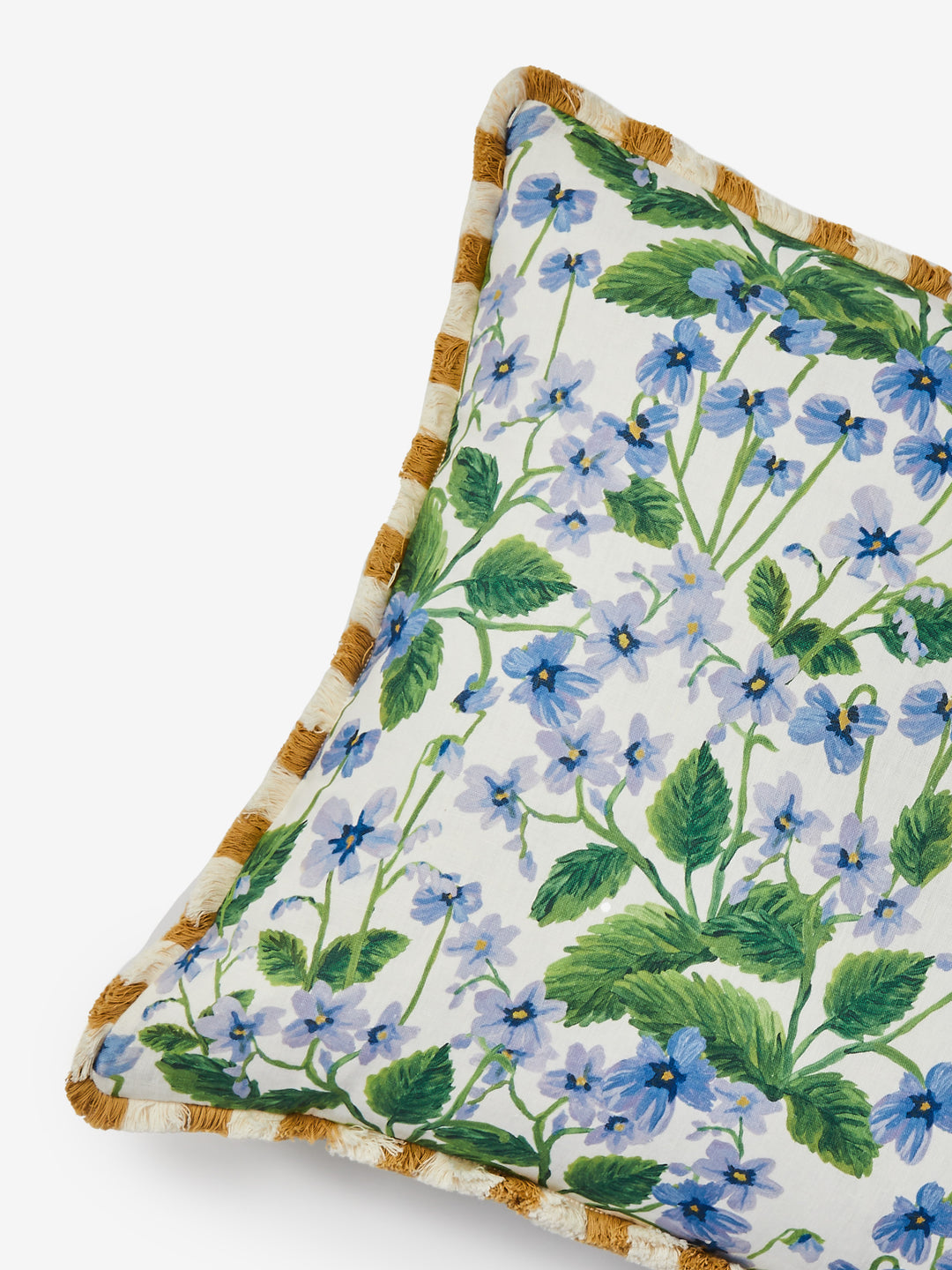 Lilas Blue Linen Cushion