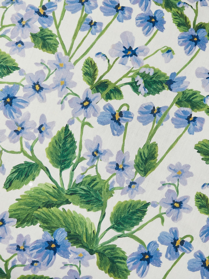 Lilas Blue Linen Cushion