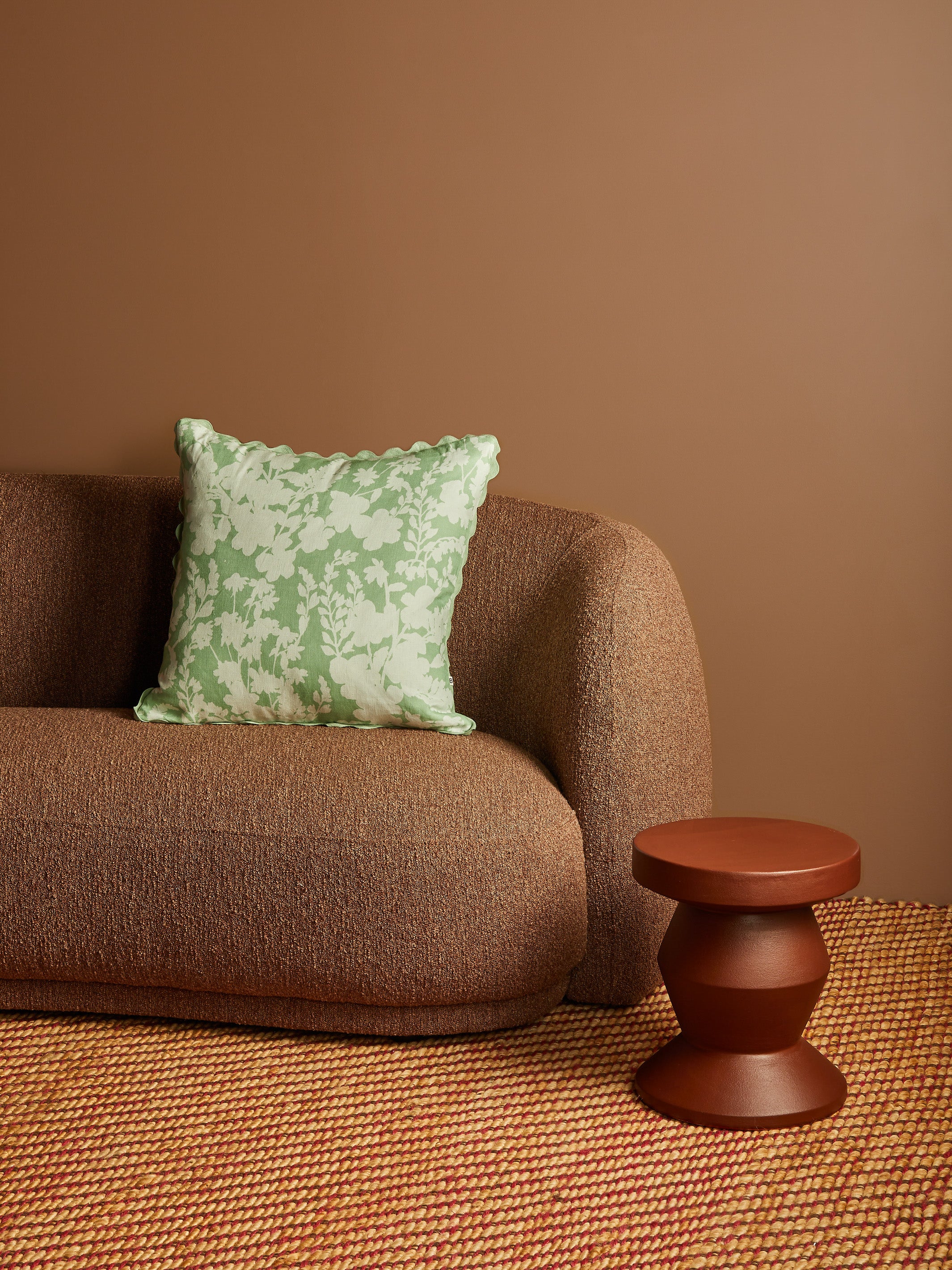 Petal Mint Linen Cushion