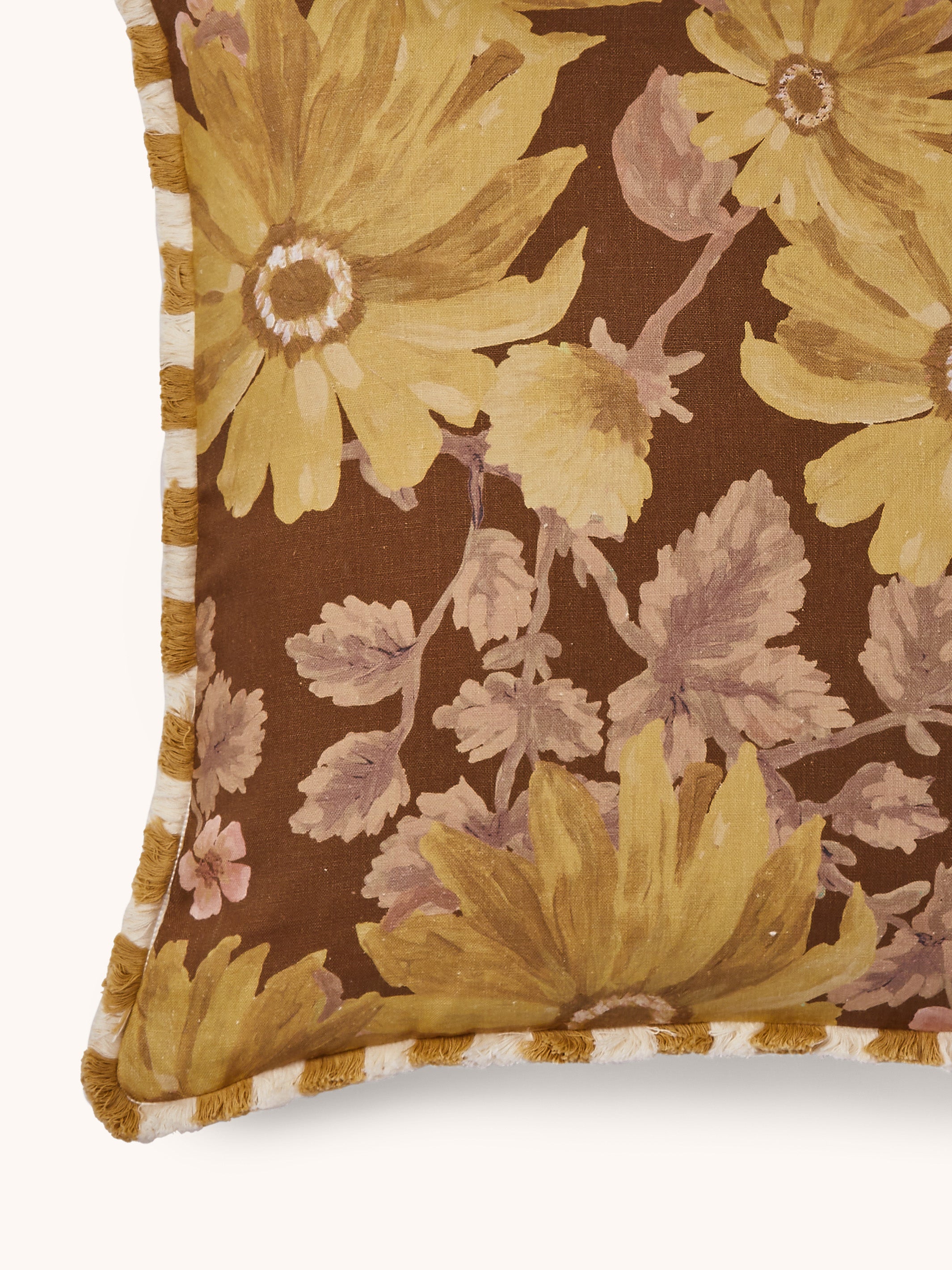 Marigold Mustard Linen Cushion - Almost Perfect