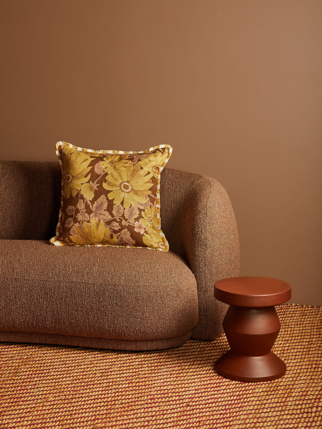Marigold Mustard Linen Cushion