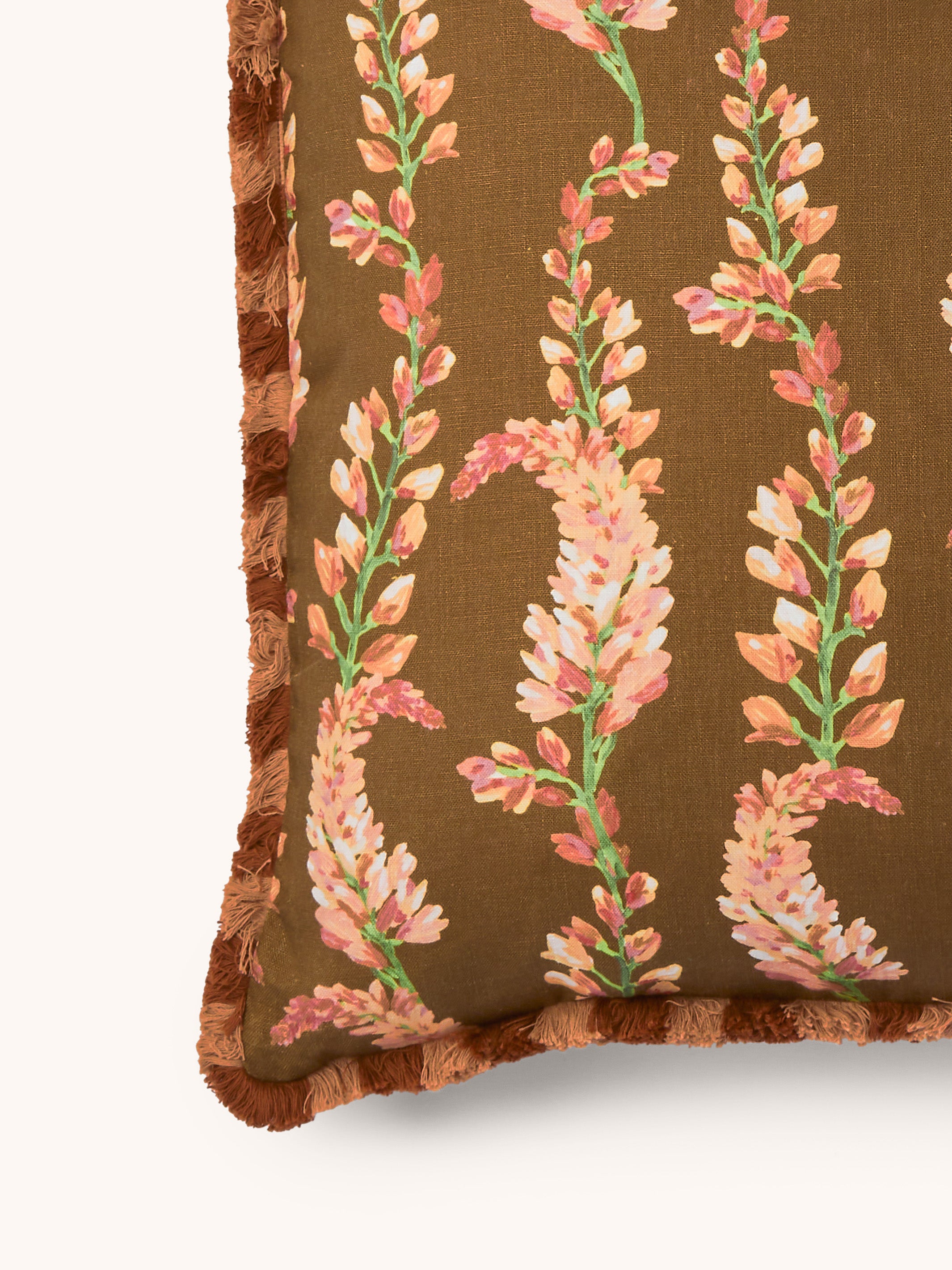 Penny Brown Linen Cushion - Almost Perfect