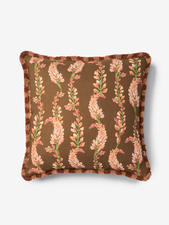 Penny Brown Linen Cushion