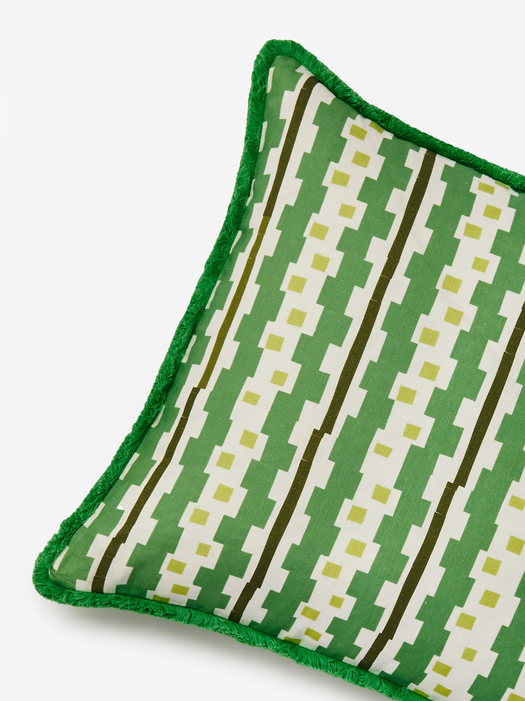 Bauhaus Green Linen Cushion
