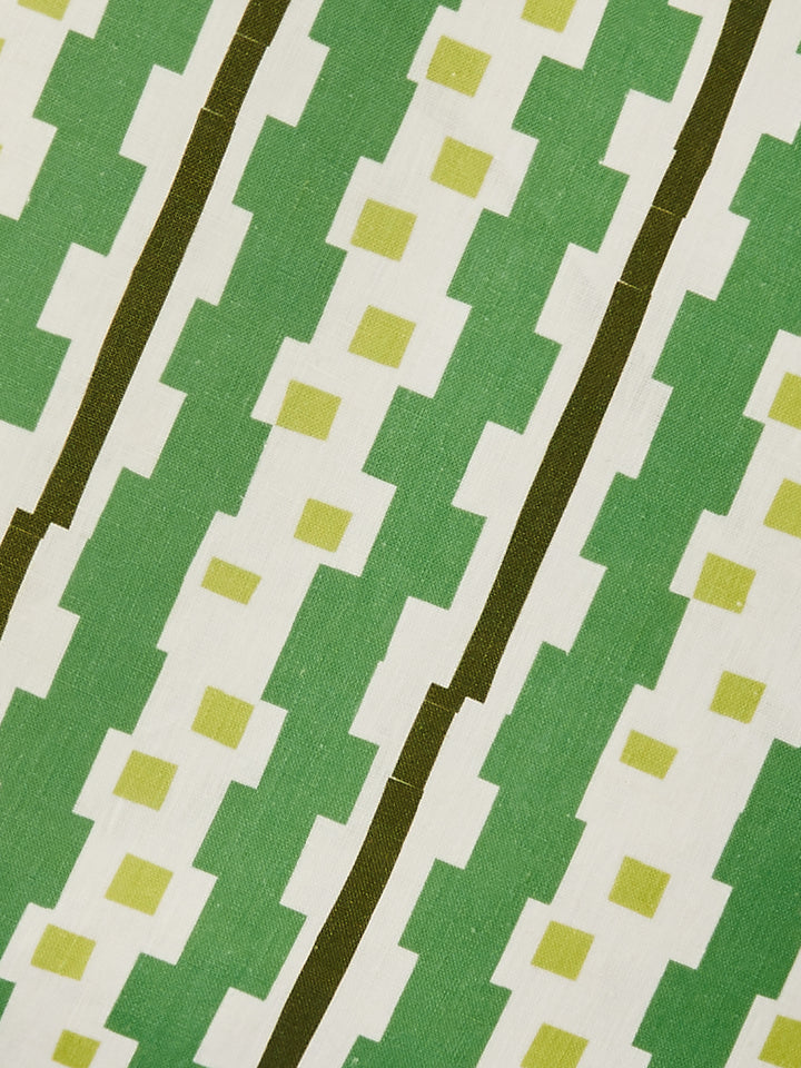 Bauhaus Green Linen Cushion