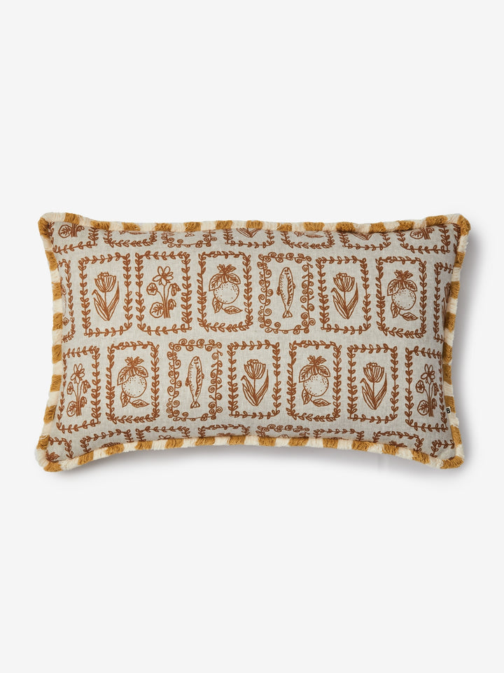 Petra Hazelnut Linen Cushion