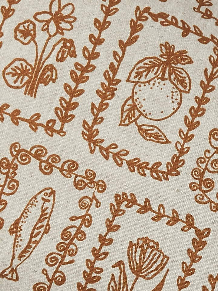 Petra Hazelnut Linen Cushion