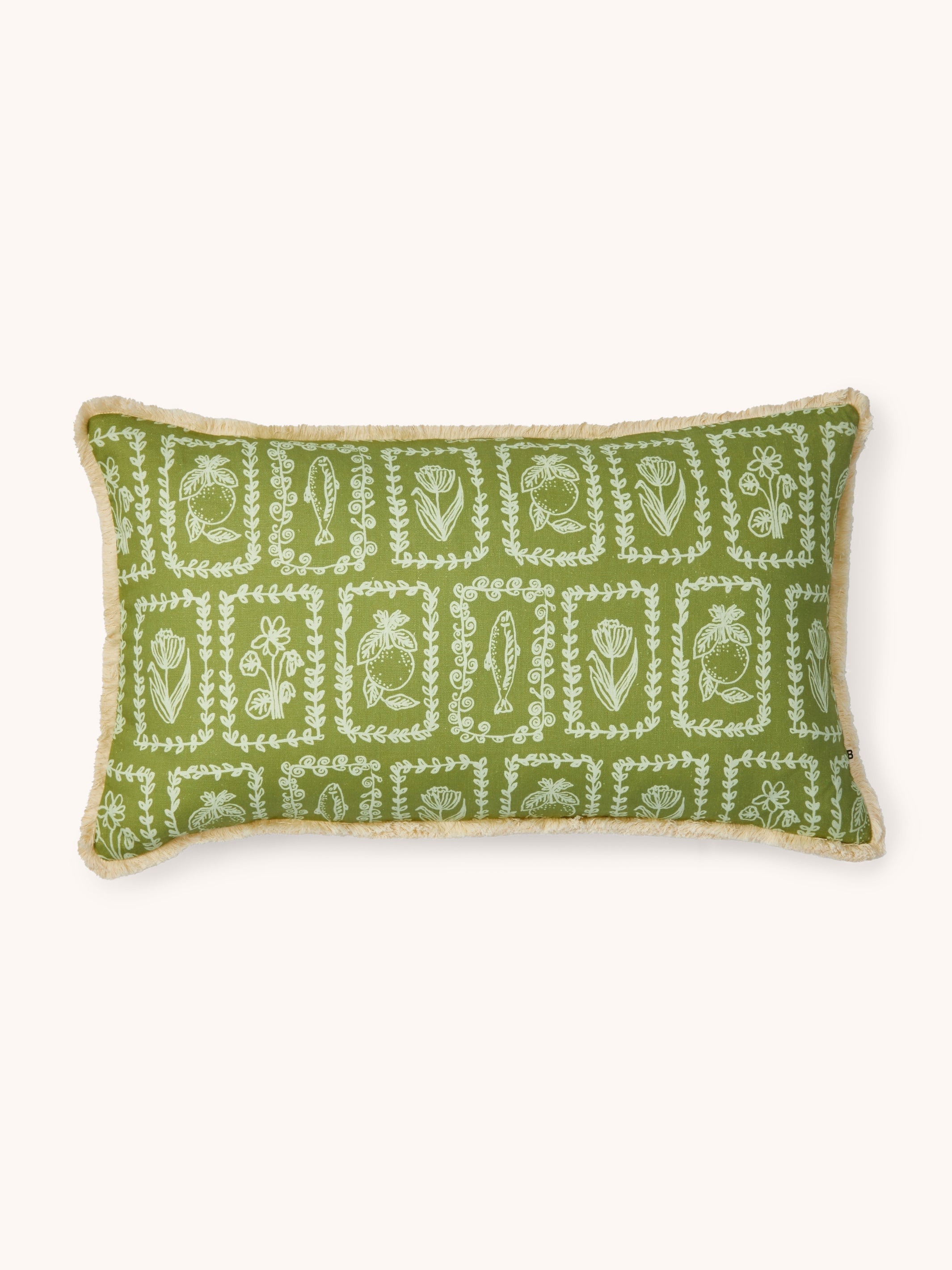 Petra Sage Linen Cushion