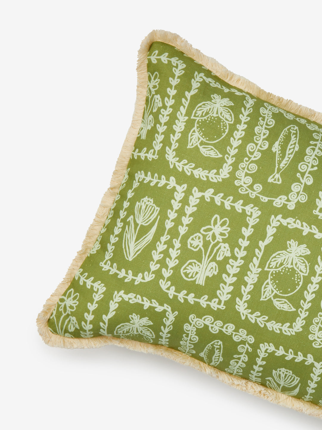 Petra Sage Linen Cushion