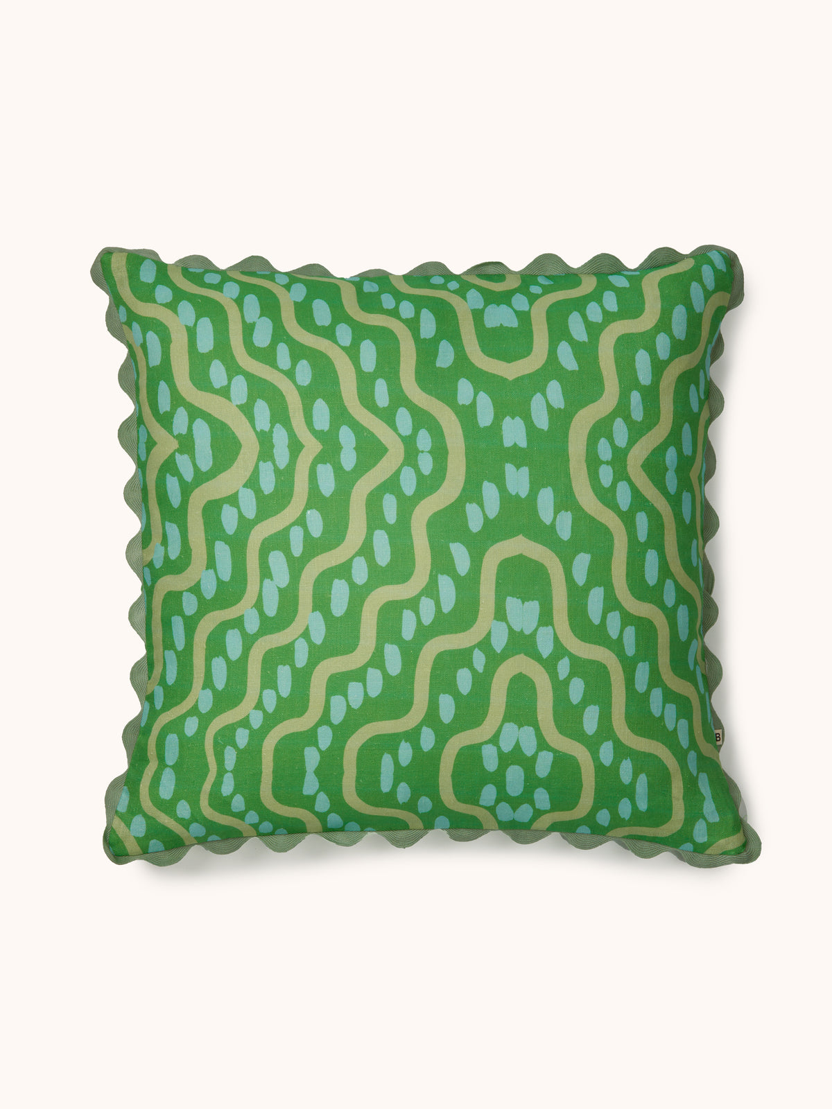 Rushes Apple Linen Cushion