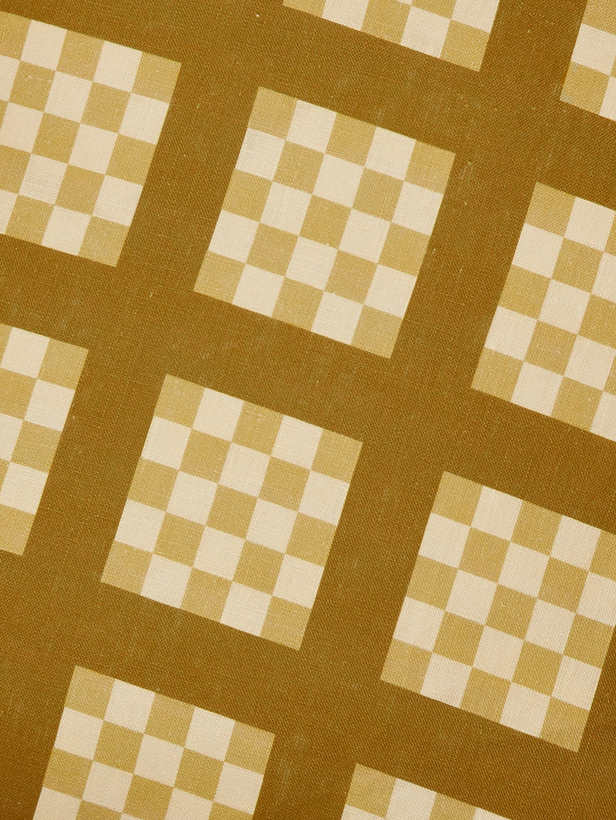 Lattice Wheat Linen Cushion