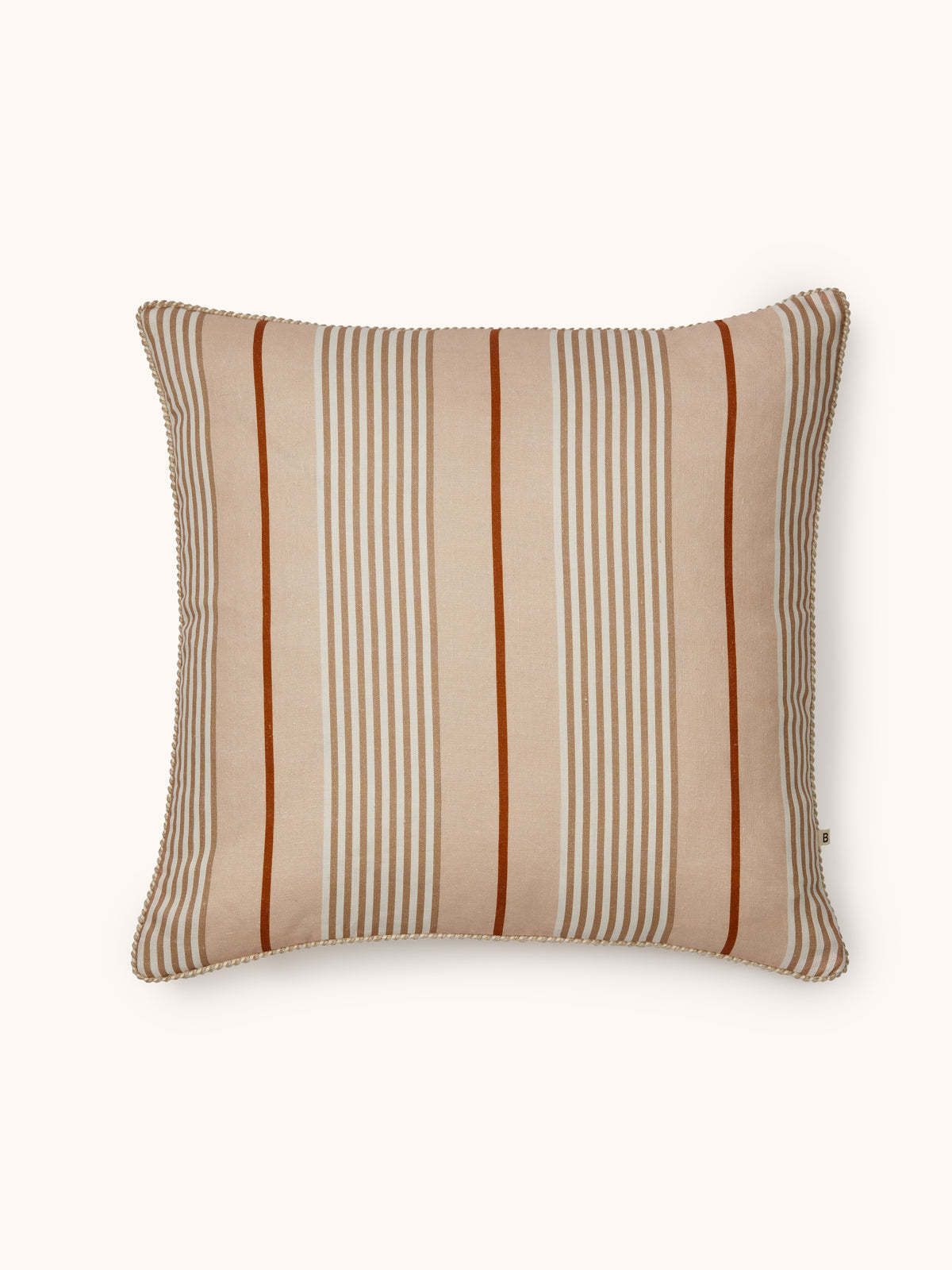 Club Stripe Pearl Linen Cushion