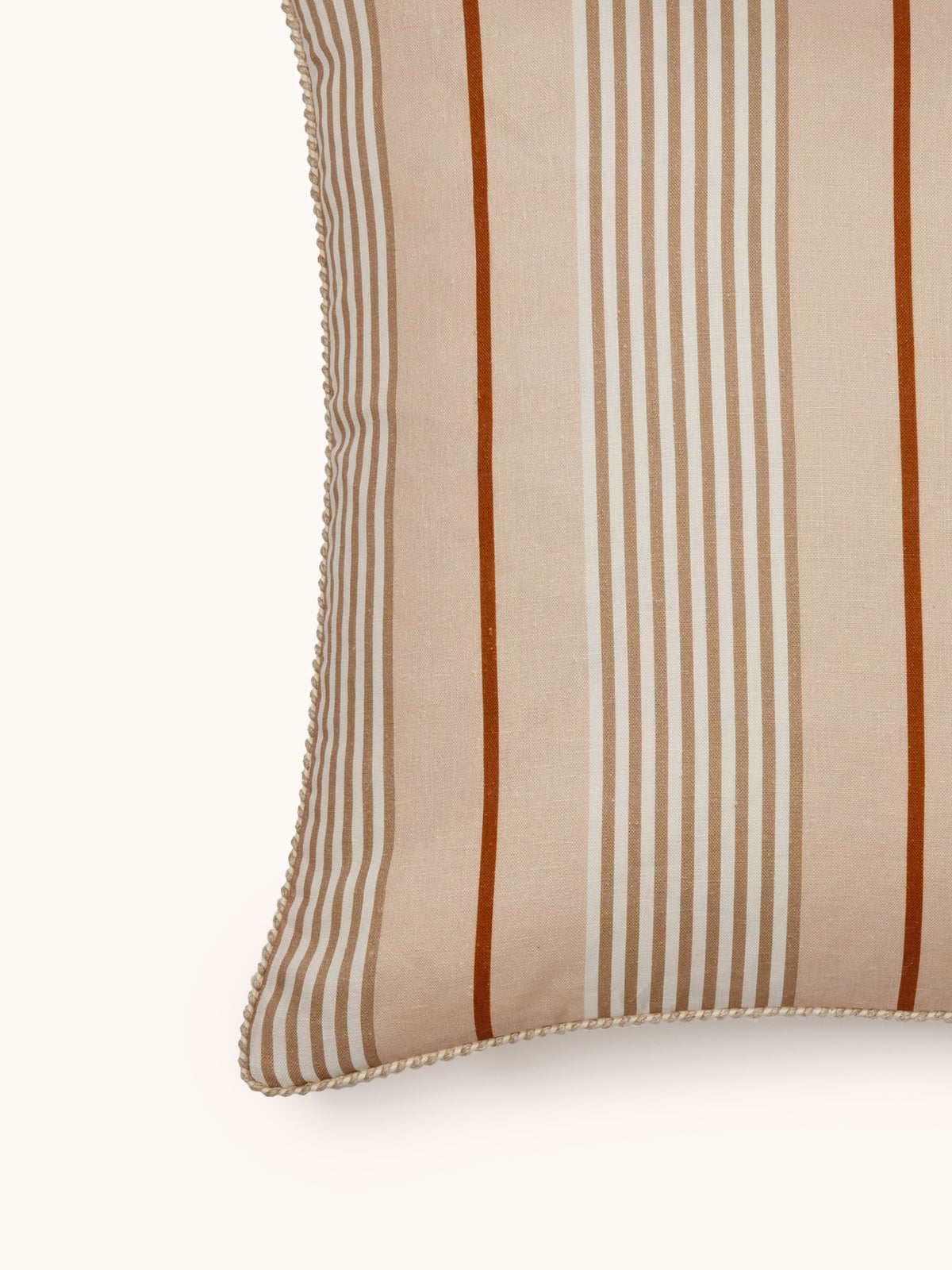 Club Stripe Pearl Linen Cushion