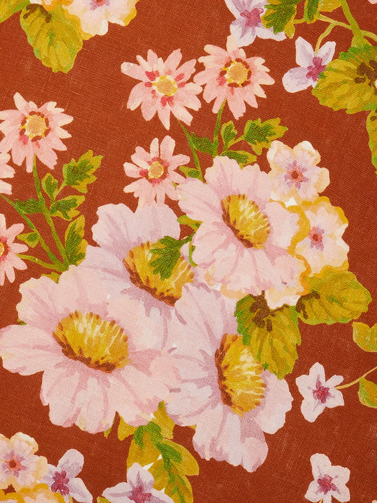 Buttercup Rust Linen Cushion