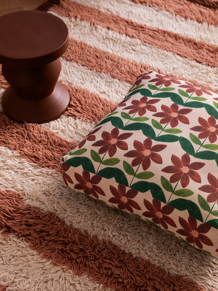 Shasta Daisy Multi Pouffe