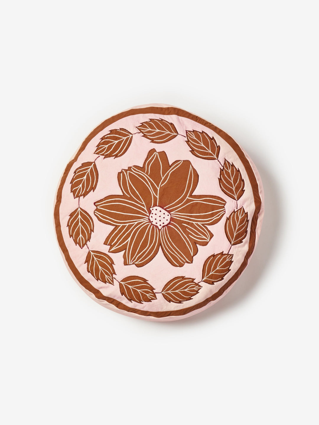 Margot Pink Round Pouffe