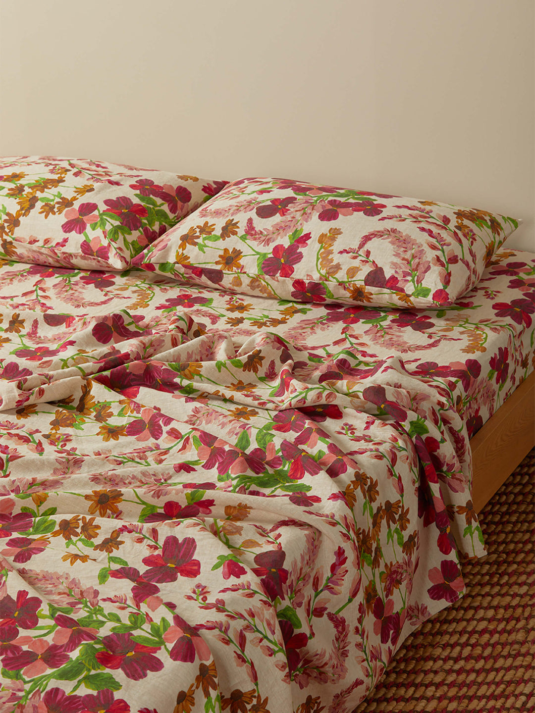 Lupin Multi Linen Flat Sheet