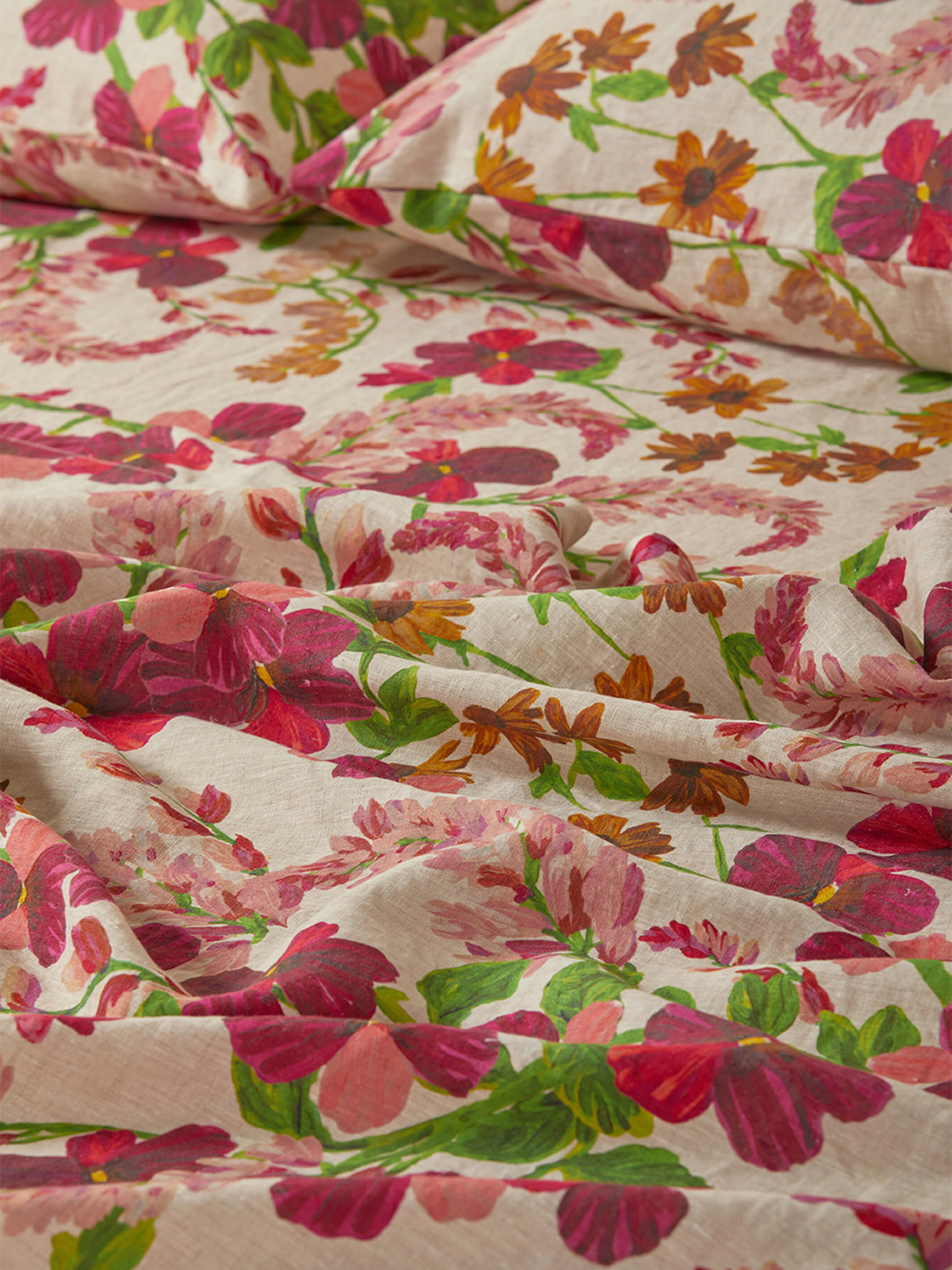 Lupin Multi Linen Flat Sheet