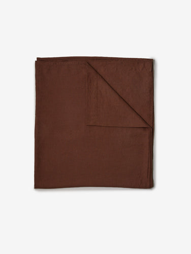 Cocoa Linen Flat Sheet