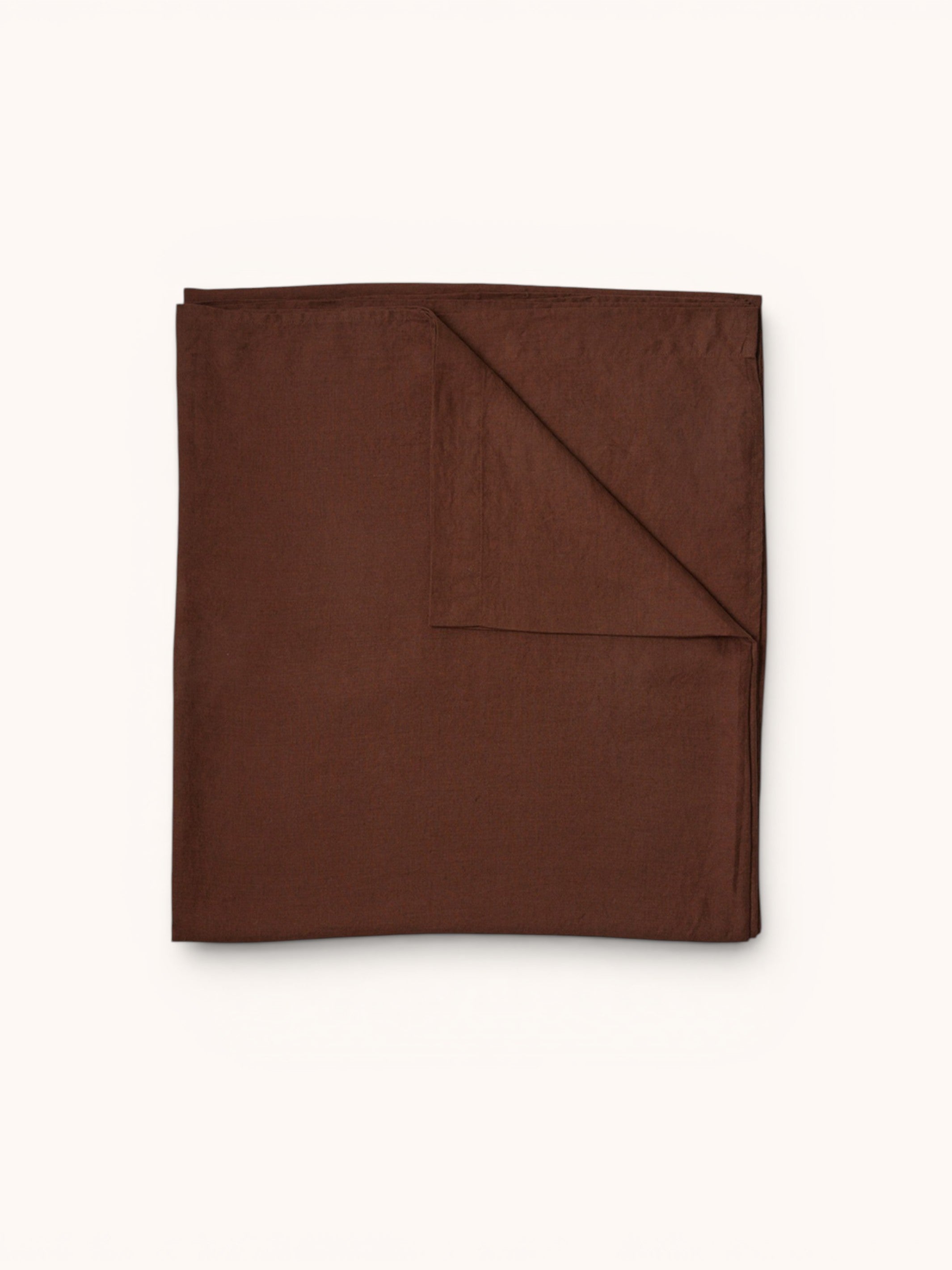 Cocoa Linen Flat Sheet