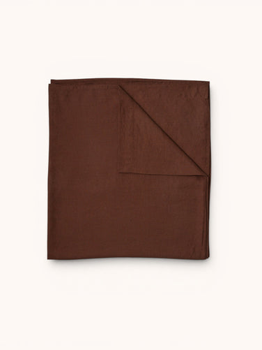 Cocoa Linen Flat Sheet